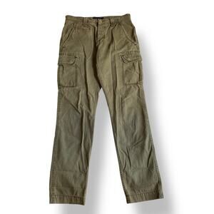 Tommy Hilfiger Cargo Pants Men 30x32 Green Utility Workwear‎ Military Pockets